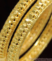 BR1079-2.4 Traditional Muthu Design Gold Finish Bangles For Regular Wear