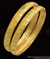 BR1081-2.8 Kerala Self Design Traditional Gold Bangles For Ladies Shop Online