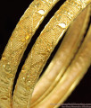 BR1081-2.8 Kerala Self Design Traditional Gold Bangles For Ladies Shop Online
