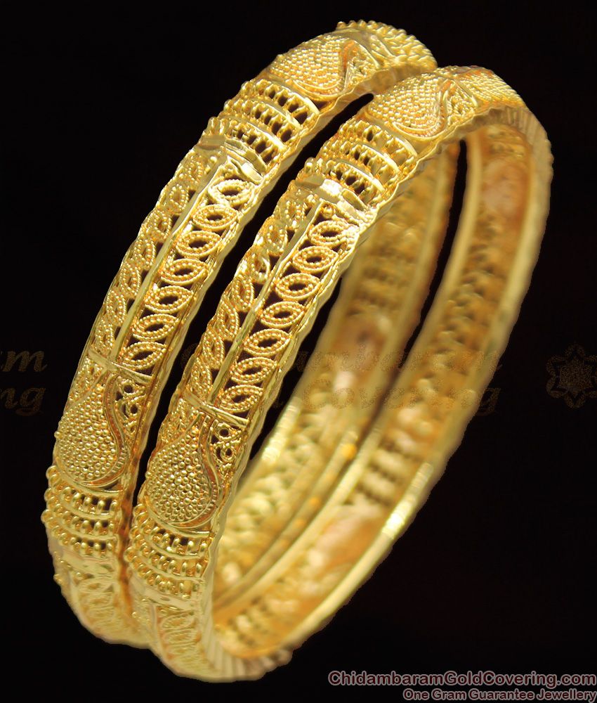 BR1083-2.10 Delightful Kerala Gold Leaf Bangle Designs For Marriage Online BR1083-2.10 Delightful Kerala Gold Leaf Bangle Designs For Marriage Online
