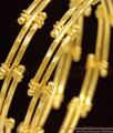 BR1091-2.10 Latest Trend Gold Plated Bangles For Girls Office And College Use