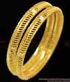 BR1104-2.8 Trendy Real Gold Daily use Bangles South Indian Traditional Design