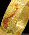 BR1113-2.6 Unique Forming enamel Gold Bangle Party Wear Design