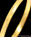 BR1120-2.6 Mens Plain Kaapu Design Bangle Pattern One Gram Gold Jewelry