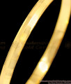 BR1120-2.4 Mens Plain Kaapu Design Bangle Pattern One Gram Gold Jewelry