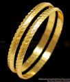 BR1135-2.6 Womens Favorite Plain Gold Plated Daily Wear Bangles Collection