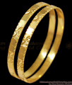 BR1136-2.4 Traditional One Gram Gold Bangle Jewelry Plain Model New Arrival