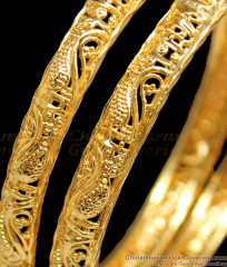 BR1140-2.8 Thin Swan Design Gold Pattern Bangles Traditional Model For Home Use BR1140-2.8 Thin Swan Design Gold Pattern Bangles Traditional Model For Home Use