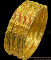 BR1142-2.6 Set Of Four Real Gold Forming Bangles Bridal Jewelry Collection Online