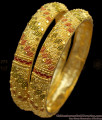 BR1147-2.6 Broad Kada Model Enamel Gold Forming Bridal Collection Bangles