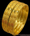 BR1158-2.10 Creative Design Real Gold Forming Bridal Set Bangles Latest Collection
