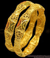 BR1159-2.8 Curvy Pattern Gold Inspired Forming Bangles Set Trendy Model