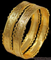 BR1170-2.4 Attractive Gold Tone Neli Edges Model Festive Design Bangles Collection Online