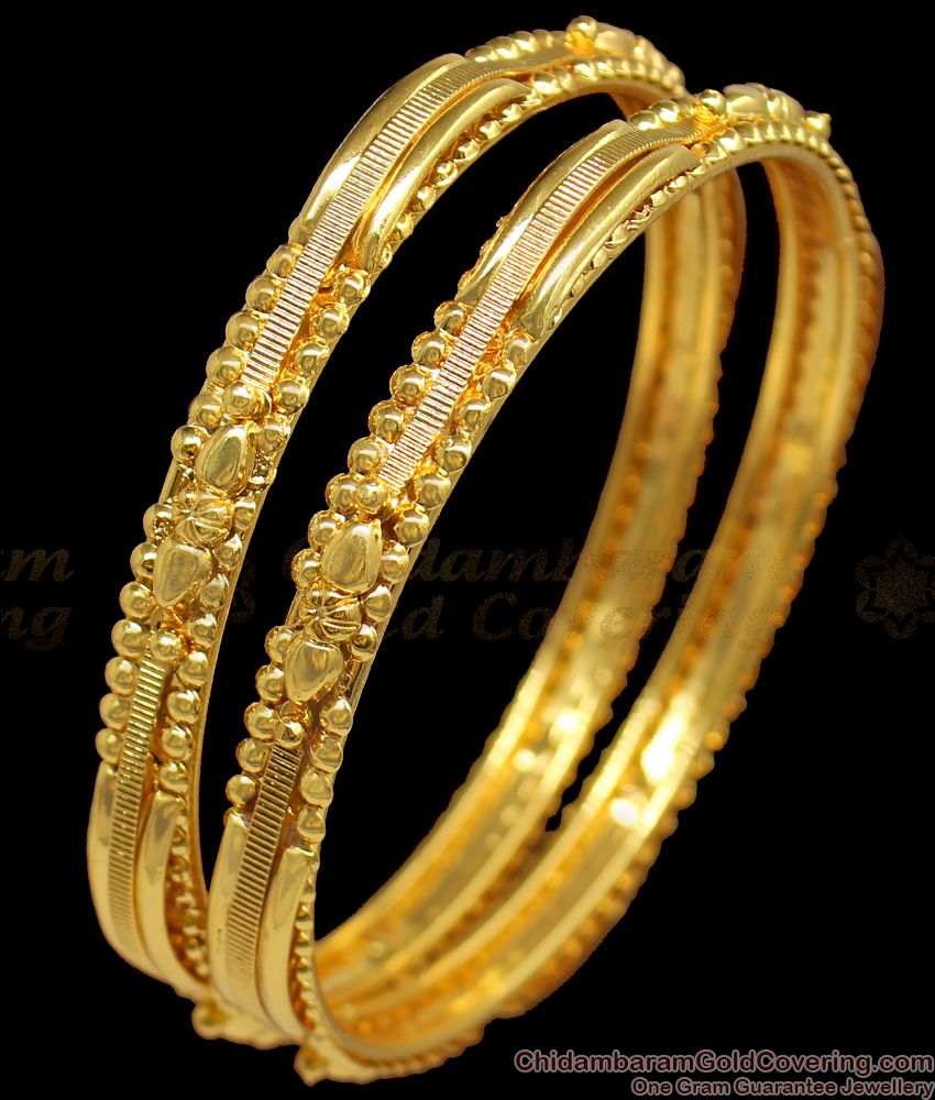 BR1172-2.8 Unique Square Pattern Gold Plated Handmade Design Bangles BR1172-2.8 Unique Square Pattern Gold Plated Handmade Design Bangles