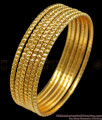 BR1174-2.4 Simple Set Of Six Gold Tone Traditional Bangles Design Daily Use BR1174-2.4 Simple Set Of Six Gold Tone Traditional Bangles Design Daily Use