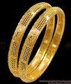 BR1175-2.10 Kerala Leaf Pattern Designer Gold Bangles Latest Collections For Ladies 