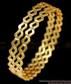 BR1177-2.6 New Fashion Fancy Design Plain Gold Bangles For Ladies  