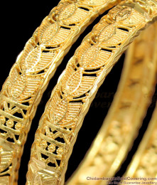 BR1178-2.8 Light Weight Gold Plated Bangles Set Collections Online BR1178-2.8 Light Weight Gold Plated Bangles Set Collections Online