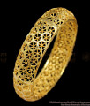 BR1185-2.4 Single Piece Broad Gold Bridal Bangle Fancy Accessories For Ladies