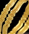 BR1192-2.8 Zigzag Pattern One Gram Gold Fancy Design Bangle Accessories For Ladies
