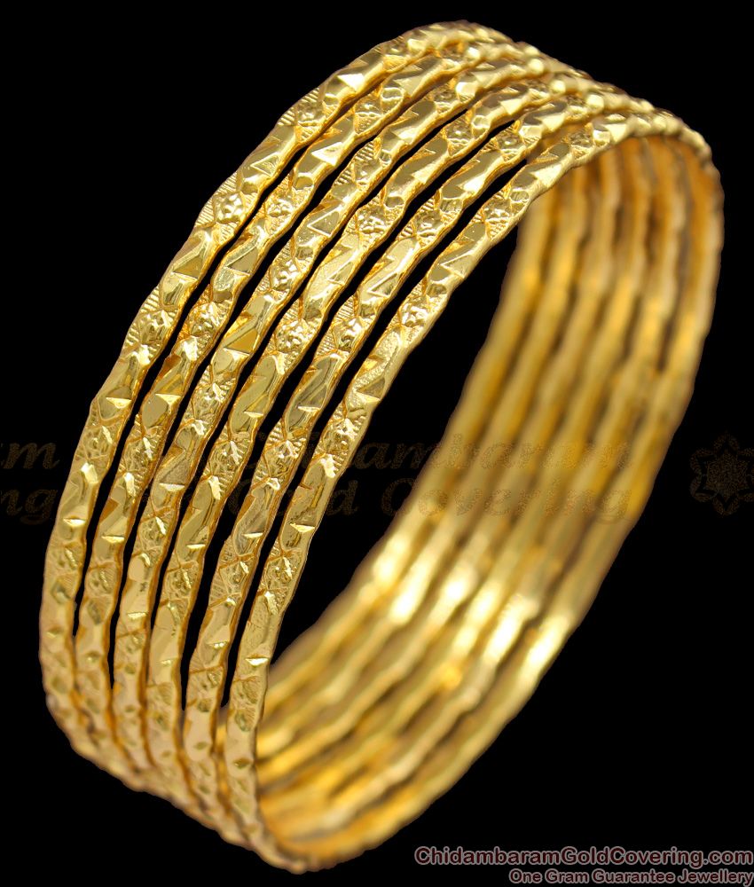 BR1197-2.8 Real Gold Plain Design Traditional Wear bangle Collections Womens Favorite 