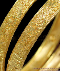 BR1198-2.8 New Flower Design Gold Imitation Bangles Bridal Ornament  BR1198-2.8 New Flower Design Gold Imitation Bangles Bridal Ornament
