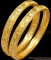 BR1208-2.8 Light Weight Gold Plated Leaf Model Bangles Set Collections Online