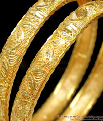 BR1208-2.4 Light Weight Gold Plated Leaf Model Bangles Set Collections Online BR1208-2.4 Light Weight Gold Plated Leaf Model Bangles Set Collections Online