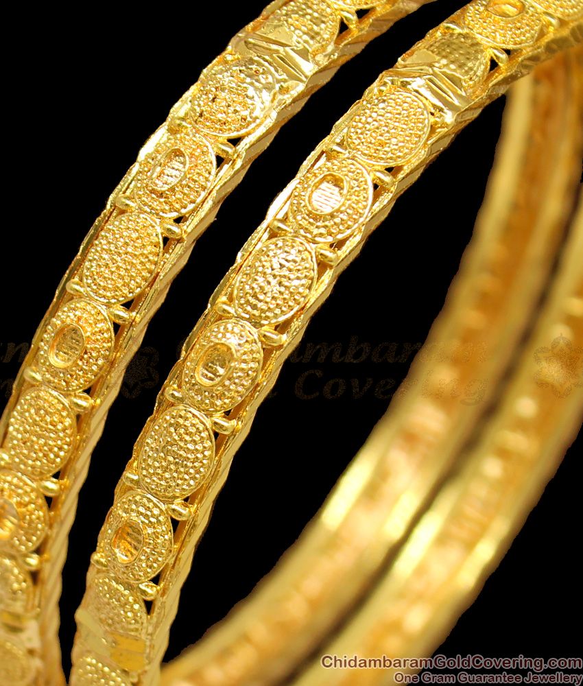 BR1215-2.10 Womens Daily Wear Gold Imitation Set Bangles New Design