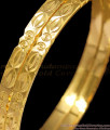 BR1220-2.10 Ethnic Design Chidambaram Gold Plated Bangles South Indian Jewellery Online