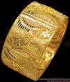 BR1229-2.6 Size Broad Leaf Design One Gram Gold Kada Bangles BR1229-2.6 Size Broad Leaf Design One Gram Gold Kada Bangles