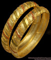 BR1232-2.8 Broad Kada Model Enamel Gold Forming Bridal Collection Bangles