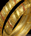BR1232-2.6 Broad Kada Model Enamel Gold Forming Bridal Collection Bangles