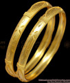 BR1234-2.6 Set of Two Real Gold Design Forming Traditional Bangle Collections