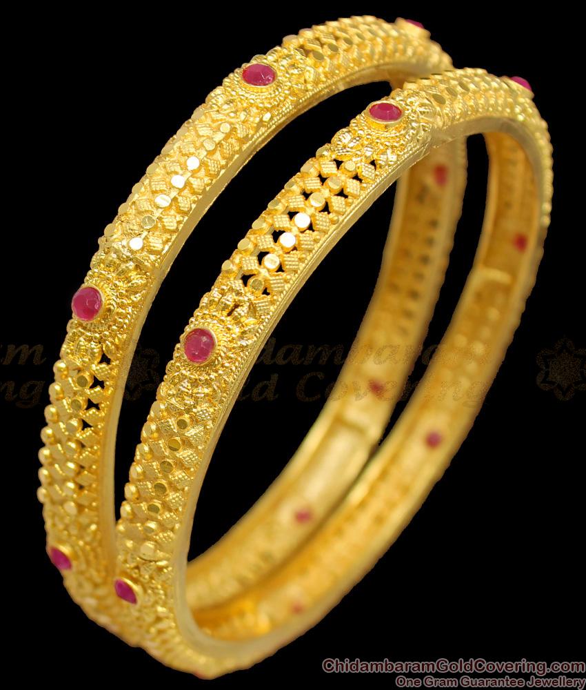 BR1241-2.8 Premium Forming Kerala Bridal Bangle Collections for Silk Sarees