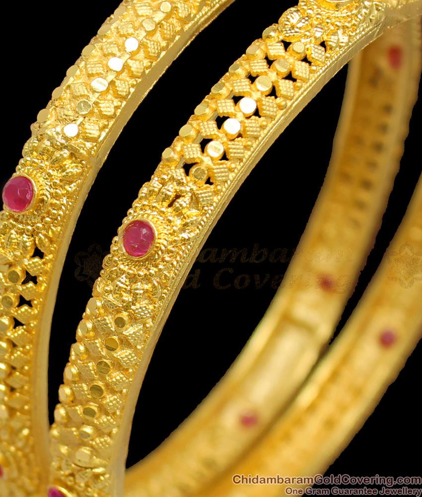 BR1241-2.4 Premium Forming Kerala Bridal Bangle Collections for Silk Sarees