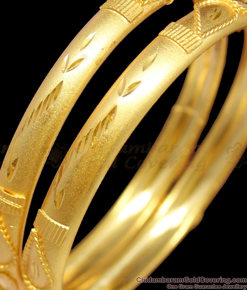 BR1242-2.4 One Gram Gold Forming Finish Traditional Bangle Collections