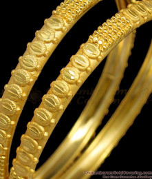 BR1258-2.8 Morning Breeze Real Gold Forming Pattern Unique Bangle Collections