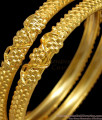 BR1259-2.8 Hand Crafted Flower Design Real Gold Forming Pattern Unique Bangle Collections