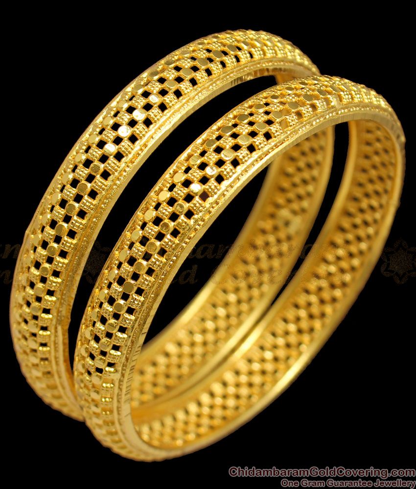 BR1262-2.8 Size Light Weight Bridal Wear Forming Gold Bangles Buy Online