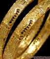 BR1273-2.10 Size  Real Gold Plain Design Traditional Daily Wear bangle Collections