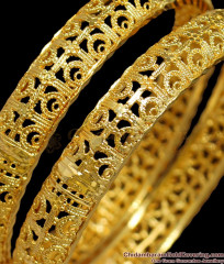 BR1275-2.4 Trendy Flower Model Gold Plated Bangles For Ladies Latest Designs BR1275-2.4 Trendy Flower Model Gold Plated Bangles For Ladies Latest Designs