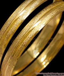 BR1280-2.10 Size Aspiring Plain sparking Gold Plated Bangles Jewelry For Ladies