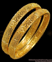 BR1286-2.4 Size Flower Model One Gram Gold Plated Bangles Set Collections Online BR1286-2.4 Size Flower Model One Gram Gold Plated Bangles Set Collections Online