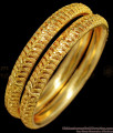 BR1287-2.8 Size Unique Handmade One Gram Gold Bangles For Women 