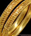 BR1287-2.8 Size Unique Handmade One Gram Gold Bangles For Women 