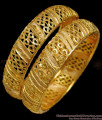 BR1288-2.10 Size Kerala One Gram Gold Kada Bangle Collections