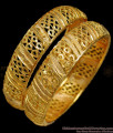 BR1288-2.4 Size Kerala One Gram Gold Kada Bangle Collections