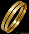BR1290-2.6 Size Sparking Plain One Gram Gold Plated Bangles For Ladies