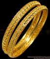 BR1292-2.6 One Gram Gold Guarantee Bangles For Daily Home Use